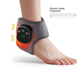 USB Heated Ankle Support with Hot Compress Massage Function Rechargeable Foot Ankle Joint Care and Foot Massager