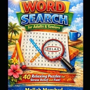 Easy Large Print Word Search for Adults and Seniors 40 Puzzles book cover