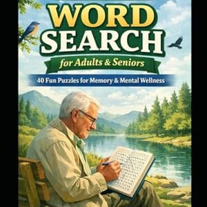Easy Large Print Word Search for Adults and Seniors 40 Fun Puzzles book cover