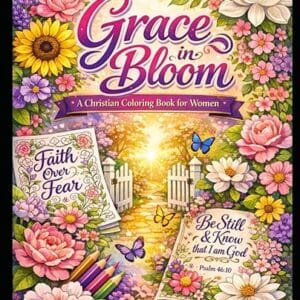 Grace in Bloom A Christian Coloring Book for Women cover