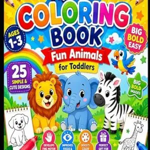 My First Coloring Book: Fun Animals for Toddlers
