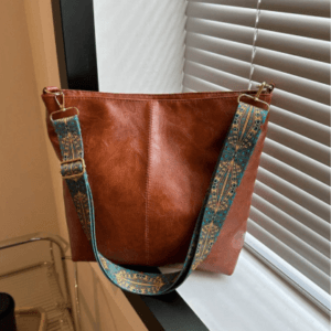New Fashion Handheld Single Shoulder Crossbody Large Capacity Bucket Bag Solid Color PU Fashion Single Shoulder Women's Bag
